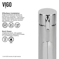 White Frost Glass Round Vessel Bathroom Sink with Dior Faucet and Pop-Up Drain in Chrome