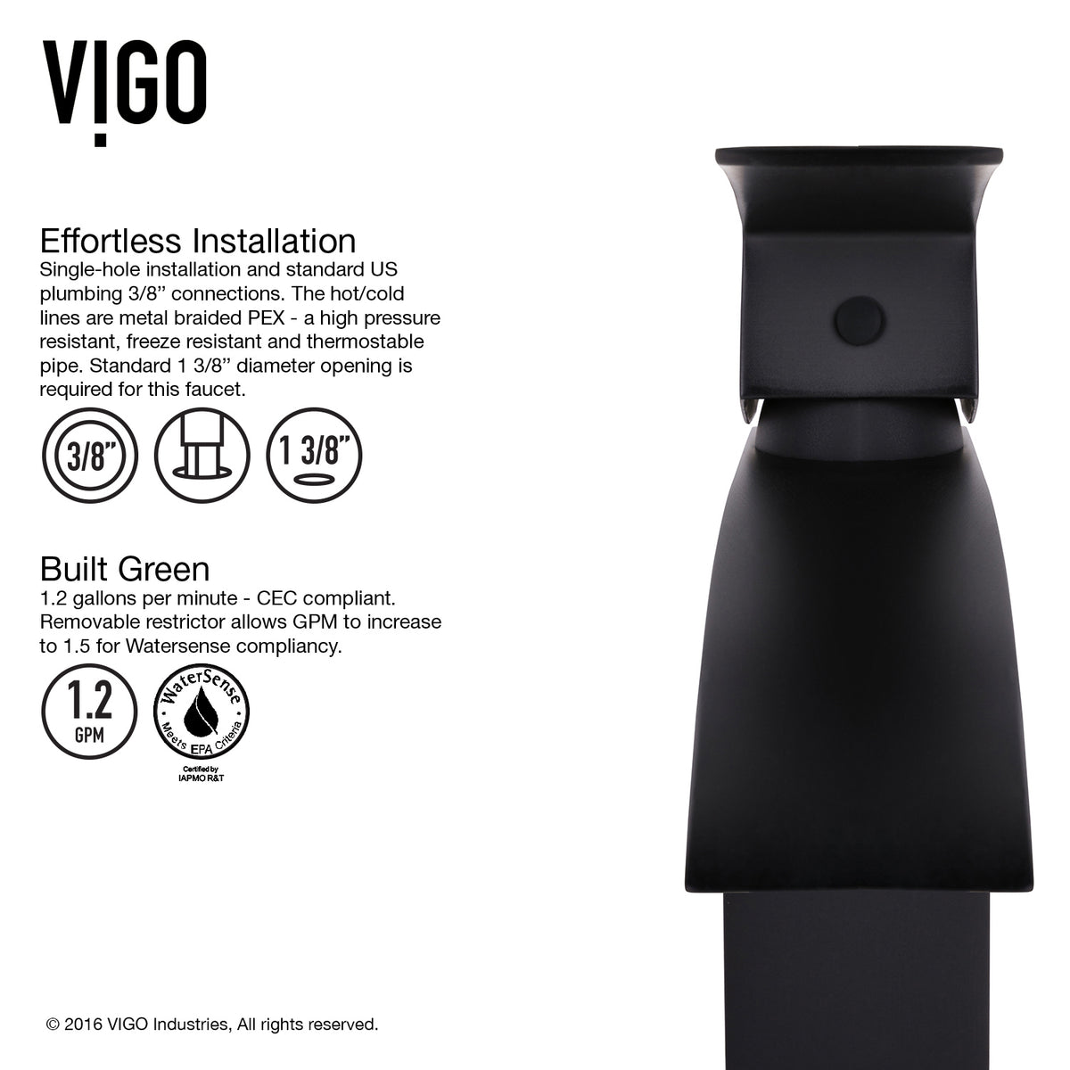 Glass Round Vessel Bathroom Sink in Sheer Black with Duris Faucet and Pop-Up Drain in Matte Black