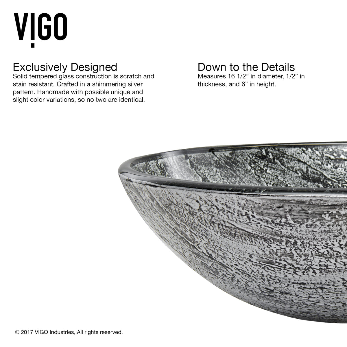 Glass Round Vessel Bathroom Sink in Titanium Gray with Linus Faucet and Pop-Up Drain in Brushed Nickel