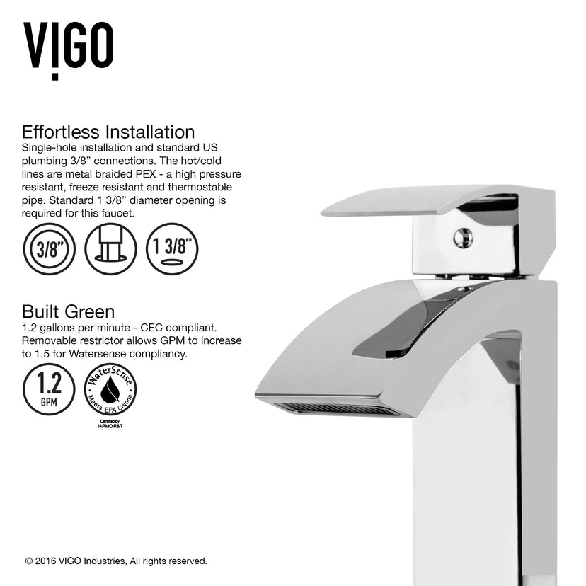 Glass Round Vessel Bathroom Sink in Silver with Duris Faucet and Pop-Up Drain in Chrome
