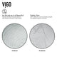 Glass Round Vessel Bathroom Sink in Silver with Linus Faucet and Pop-Up Drain in Chrome