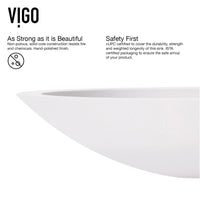 Matte Stone Wisteria Composite Oval Vessel Bathroom Sink in White with Amada Faucet and Pop-Up Drain in Matte Black