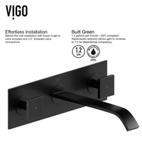 Matte Stone Vinca Composite Rectangular Vessel Bathroom Sink in White with Titus Faucet and Pop-Up Drain in Matte Black