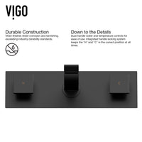 Matte Stone Vinca Composite Rectangular Vessel Bathroom Sink in White with Titus Faucet and Pop-Up Drain in Matte Black